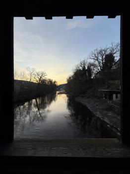 Überdachte Holzbrücke (Wünschendorf/Berga-Wünschendorf)